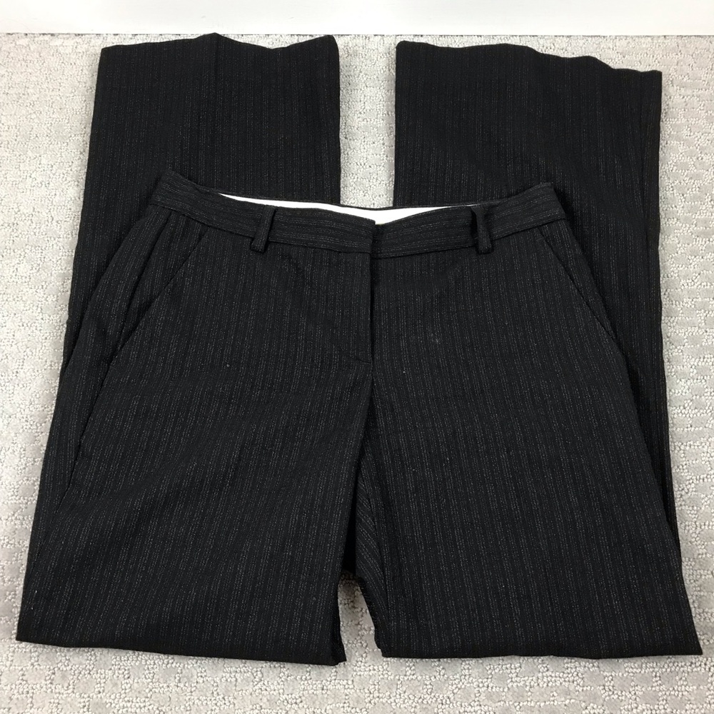Theory virgin wool black stripped‎ pants